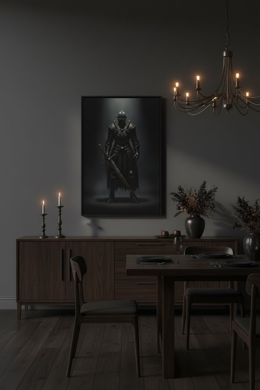 Shattered Valor: Gothic Relic Fine Art wall art room scene 7