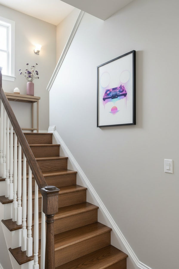Sleepless Hours Turntable Dreamwave wall art room scene 8