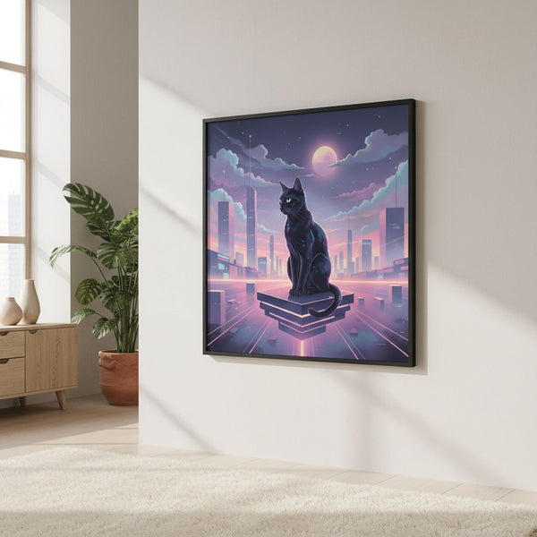 Soft Light Nocturne: Feline Stillness