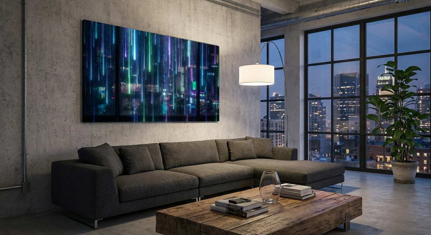 Terminal Echoes Nocturnal Cityscape