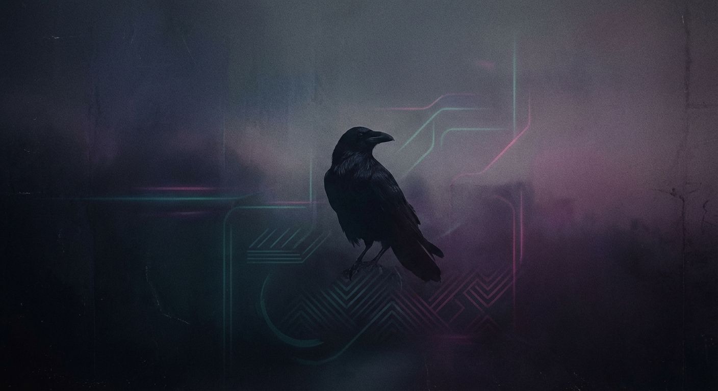 The Obsidian Sentinel in Shadowed Silence