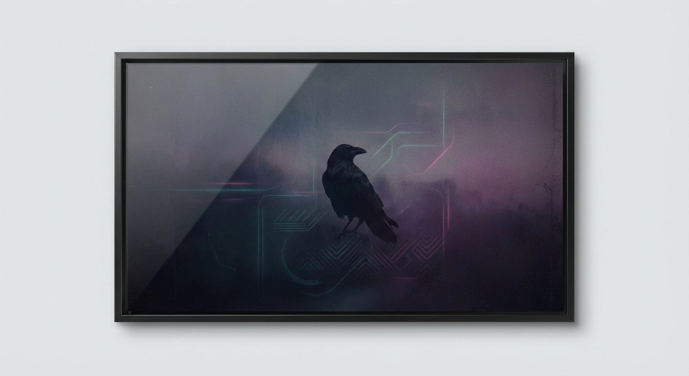 The Obsidian Sentinel in Shadowed Silence