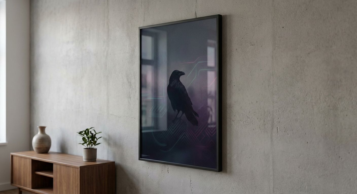 The Obsidian Sentinel in Shadowed Silence