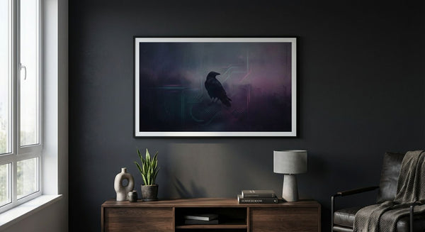 The Obsidian Sentinel in Shadowed Silence
