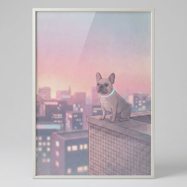 The Translucent Presence of a Neon Guardian