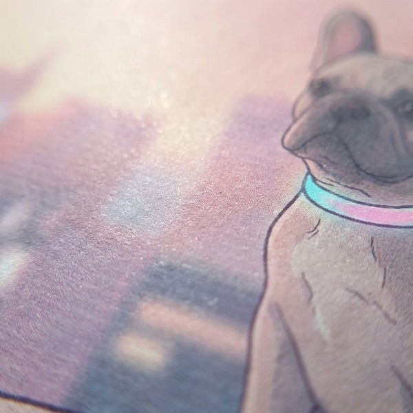 The Translucent Presence of a Neon Guardian