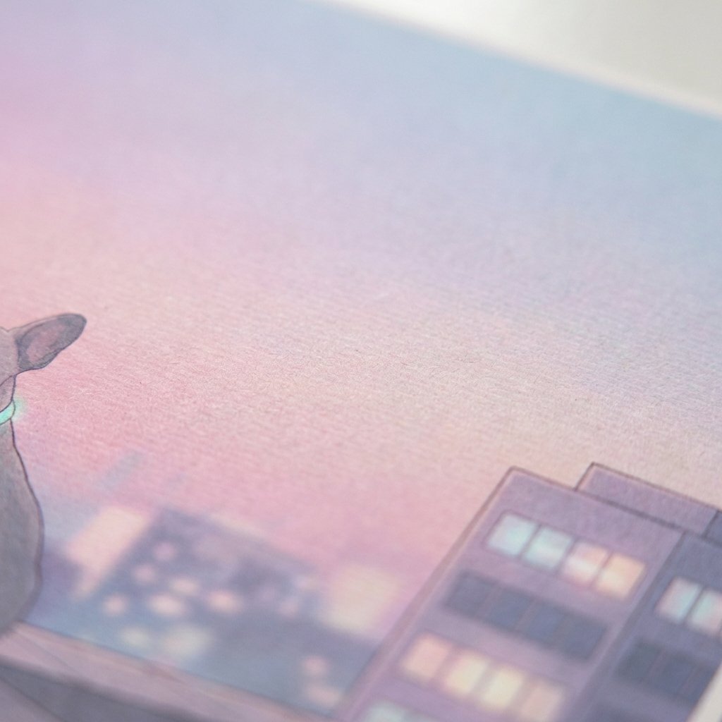 The Translucent Presence of a Neon Guardian