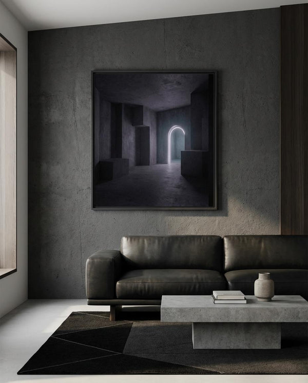 The Unoccupied Threshold in Charcoal Gray