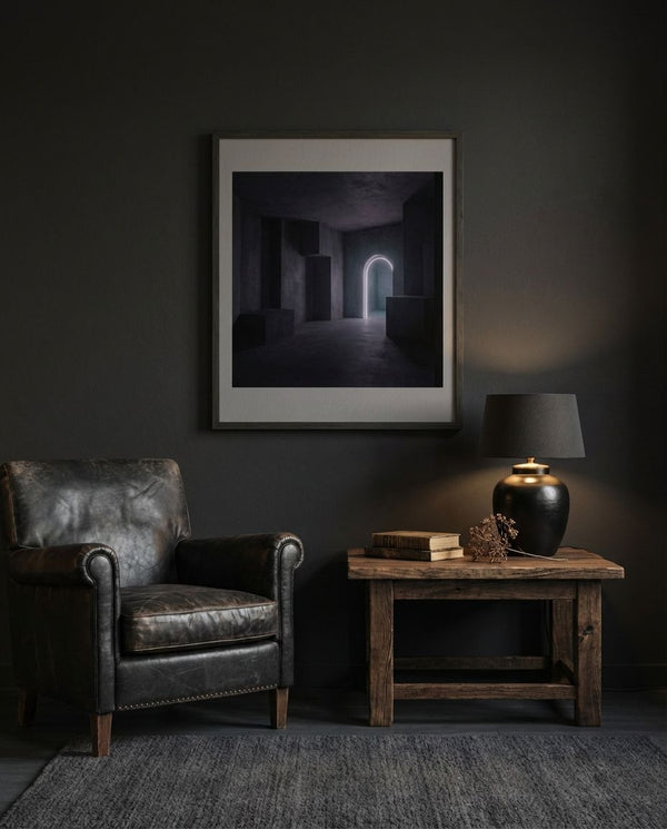 The Unoccupied Threshold in Charcoal Gray
