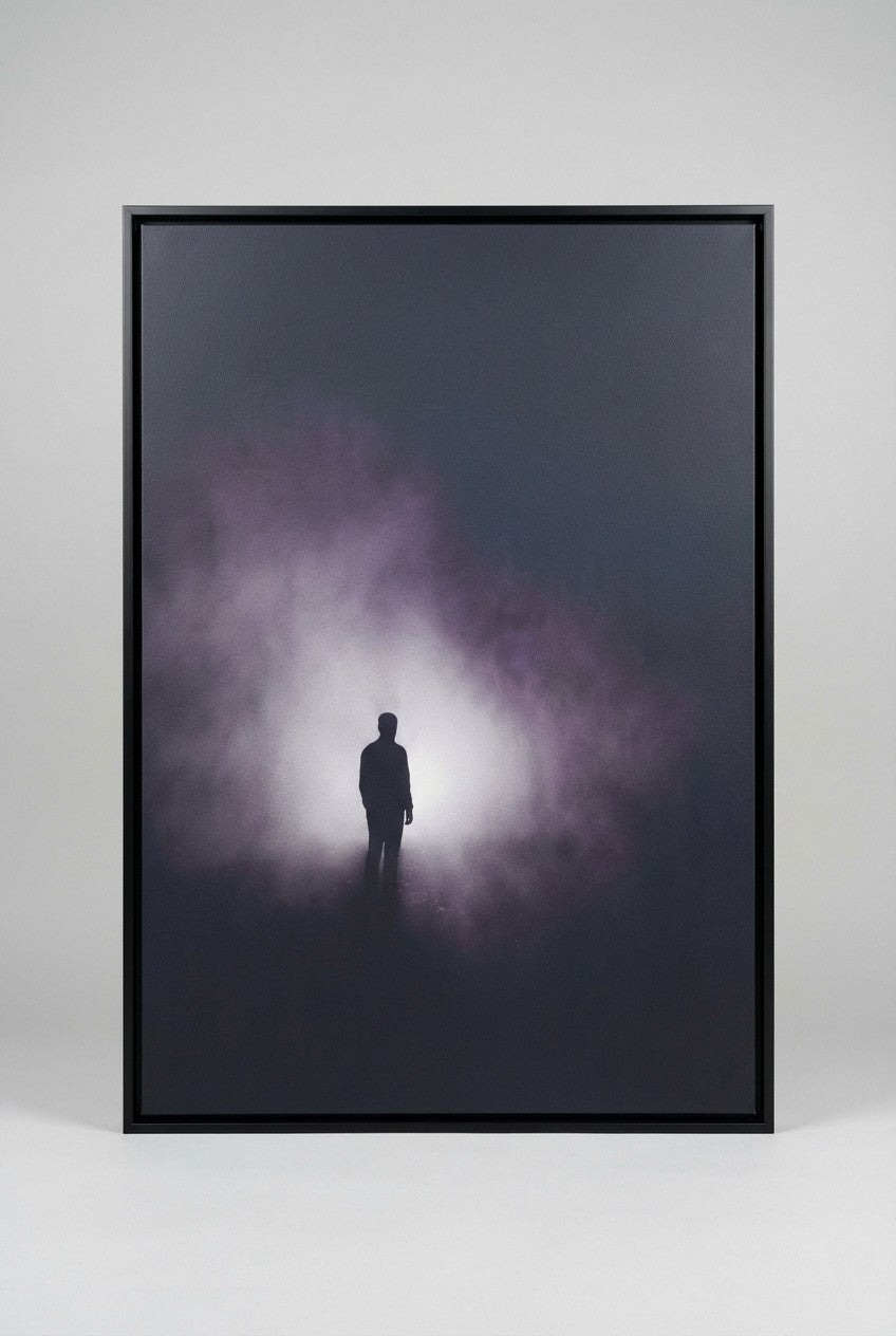 The Weight of Silence Silhouette Art