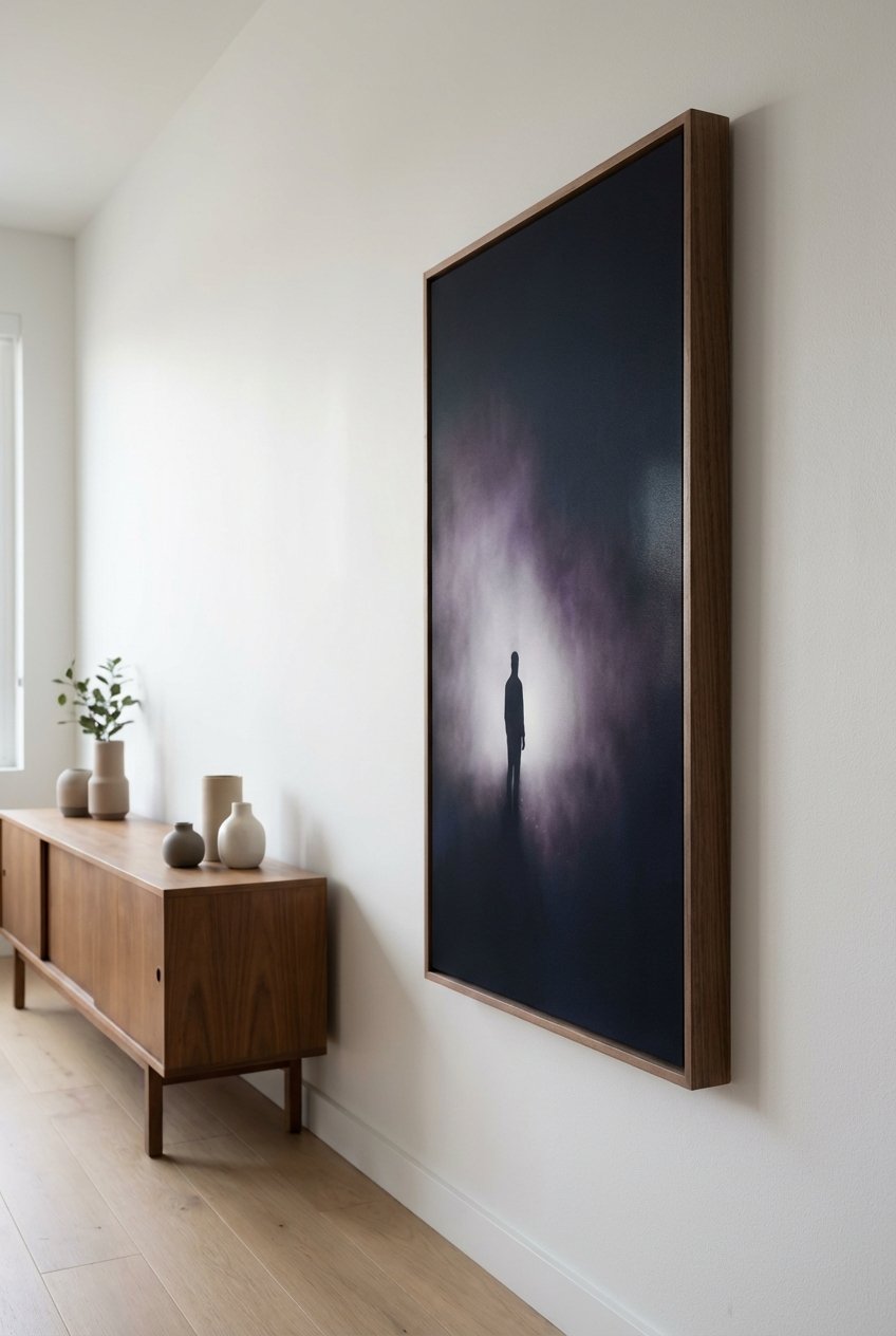 The Weight of Silence Silhouette Art