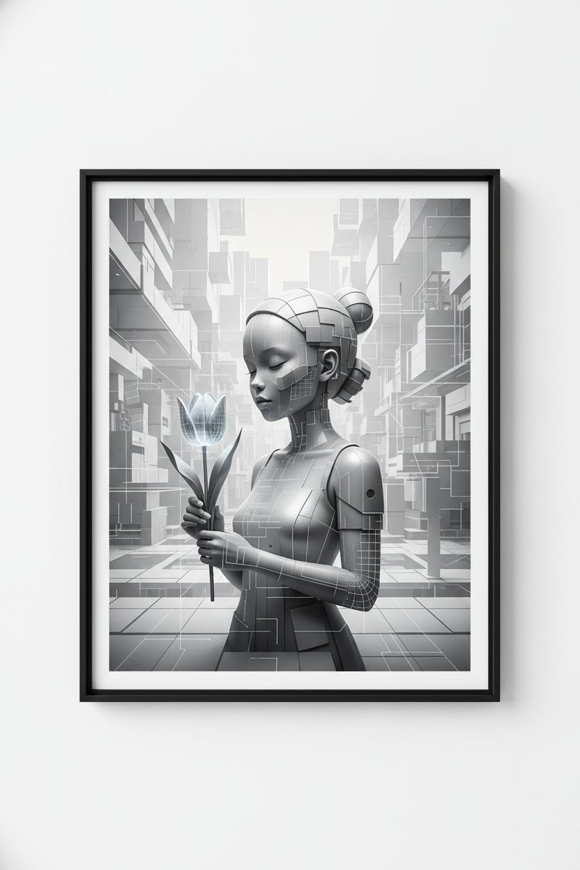 Tulip Form Study: Minimalist Order Print main artwork