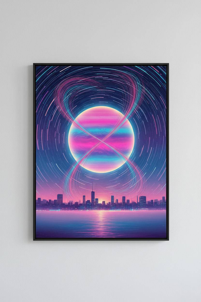 Twilight Nebula Dreamscape Art Print main artwork