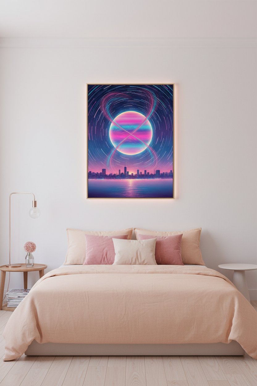 Twilight Nebula Dreamscape Art Print wall art room scene 2