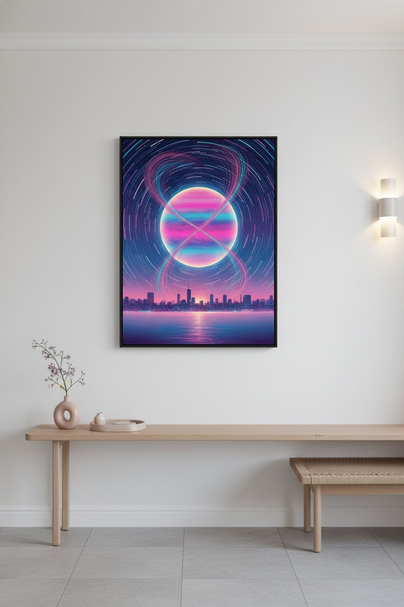 Twilight Nebula Dreamscape Art Print wall art room scene 3
