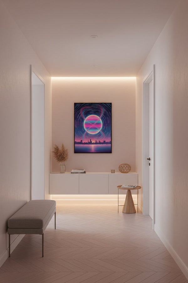 Twilight Nebula Dreamscape Art Print wall art room scene 5