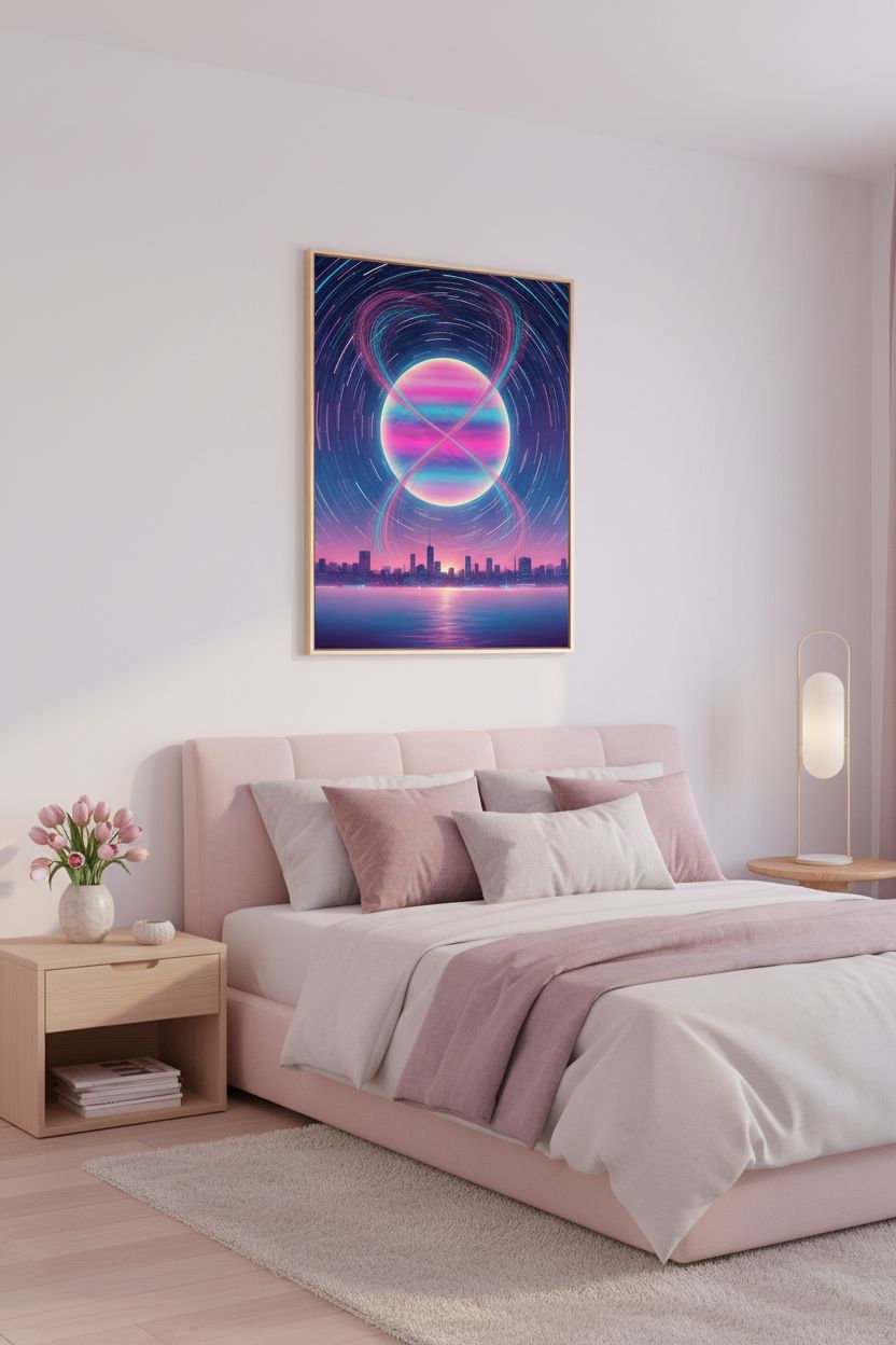 Twilight Nebula Dreamscape Art Print wall art room scene 8