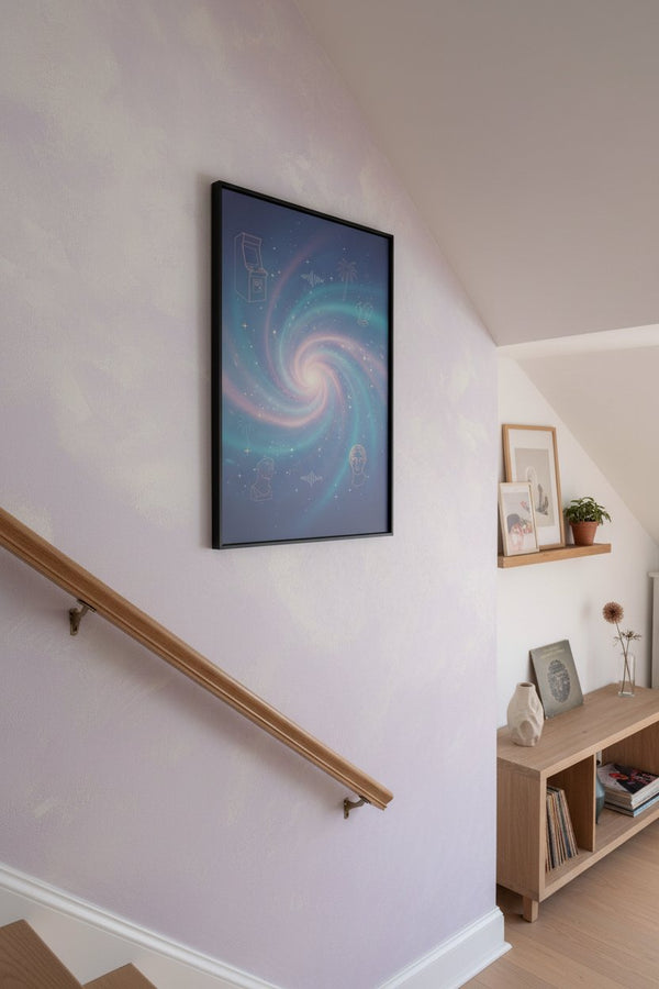 Twilight Nebula Reverie Fine Art Print wall art room scene 10