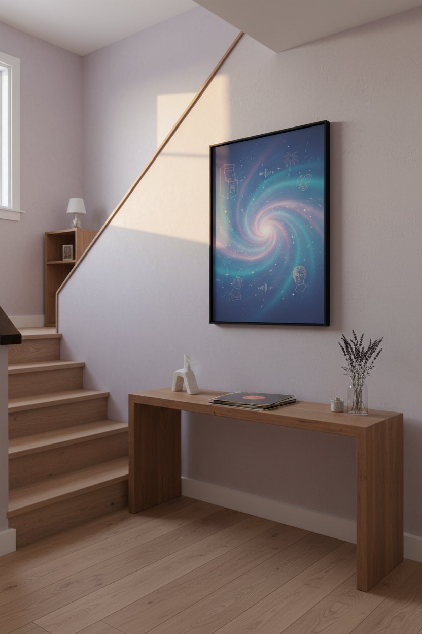 Twilight Nebula Reverie Fine Art Print wall art room scene 4