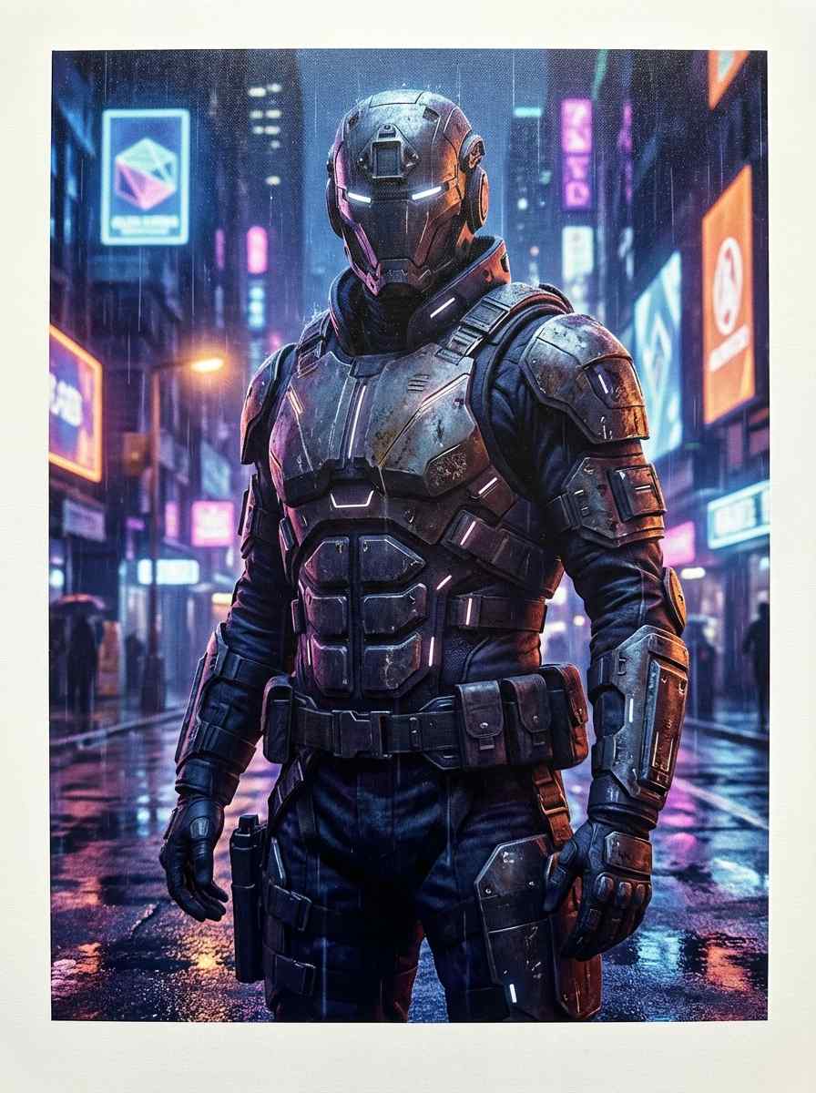 Vigilance Beneath the Synthetic Downpour