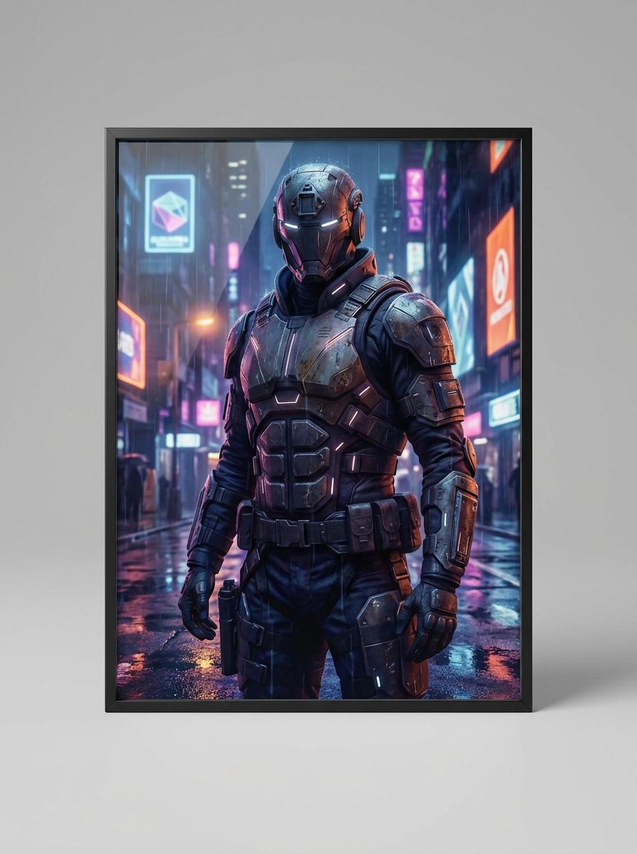 Vigilance Beneath the Synthetic Downpour